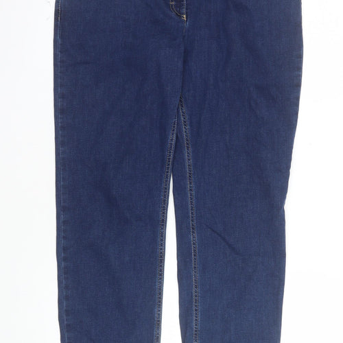 Gina by Zerres Women Blue Size 18 Straight Stretch Jeans