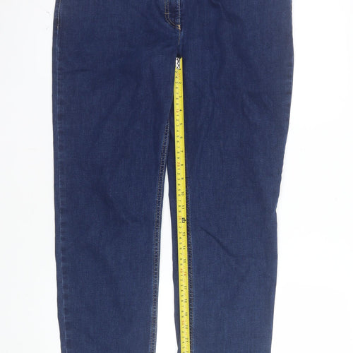 Gina by Zerres Women Blue Size 18 Straight Stretch Jeans