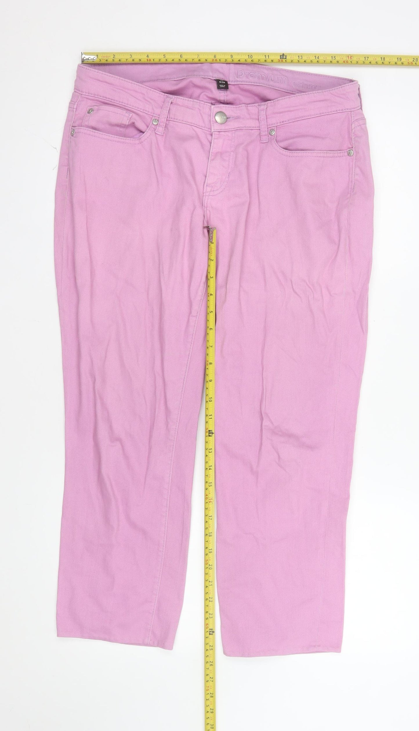 Gap Women's Pink Skinny Jeans Size 8 Slim Fit Mid Rise Denim