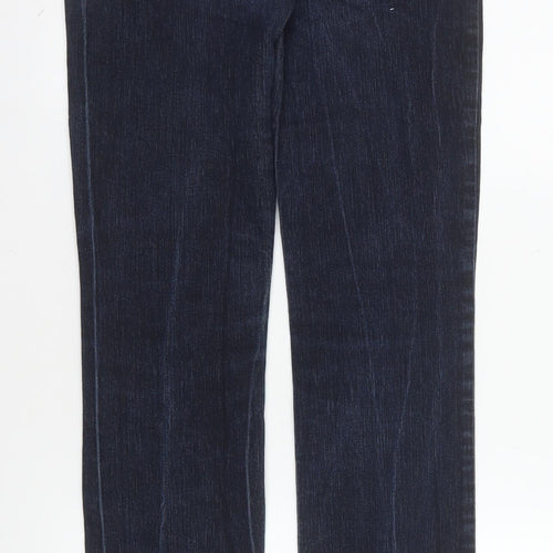 Shakira Women's Blue Straight Leg Stretch Denim Jeans Size 12