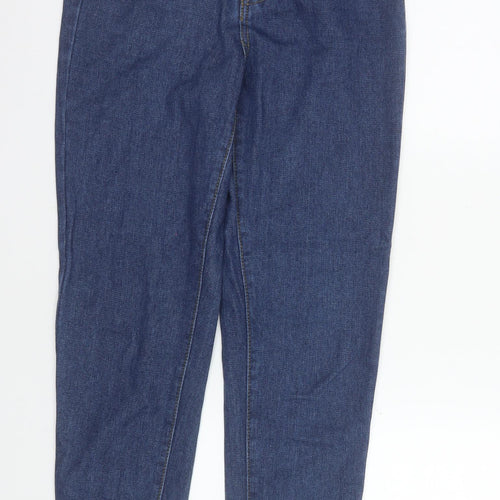 I Saw It First Women Blue Size 8 High Rise Mom Jeans