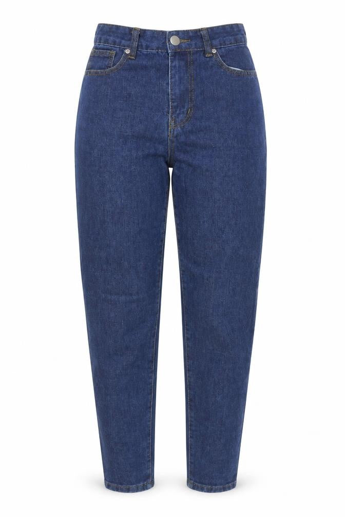 I Saw It First Women Blue Size 8 High Rise Mom Jeans