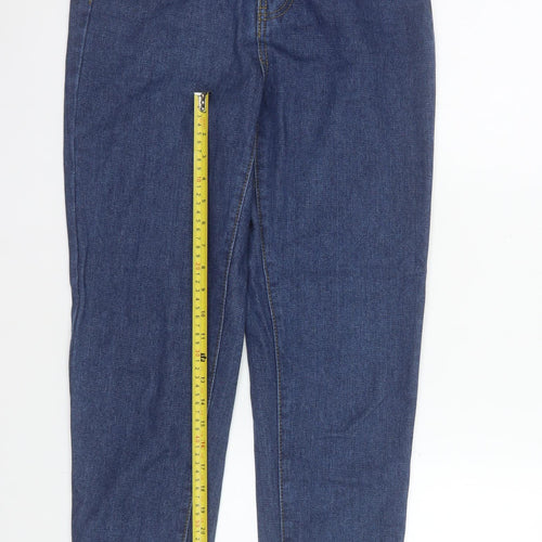 I Saw It First Women Blue Size 8 High Rise Mom Jeans
