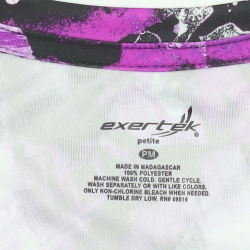 Exertek Women’s Purple Petites Medium Activewear T-Shirt