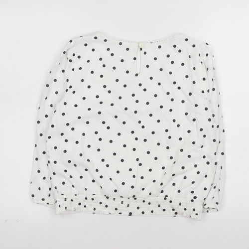 Abercrombie Kids Girls White Polka Dot Wrap Blouse Top 15-16 Years