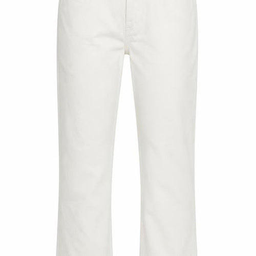 Sunbird Women’s White Straight Leg Cotton Jeans Size 34