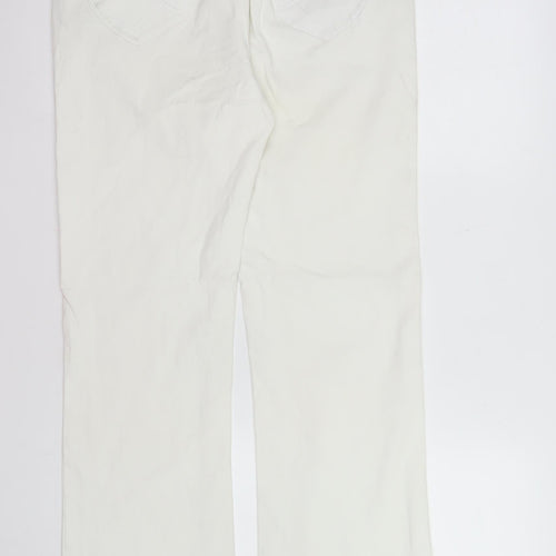 Sunbird Women’s White Straight Leg Cotton Jeans Size 34