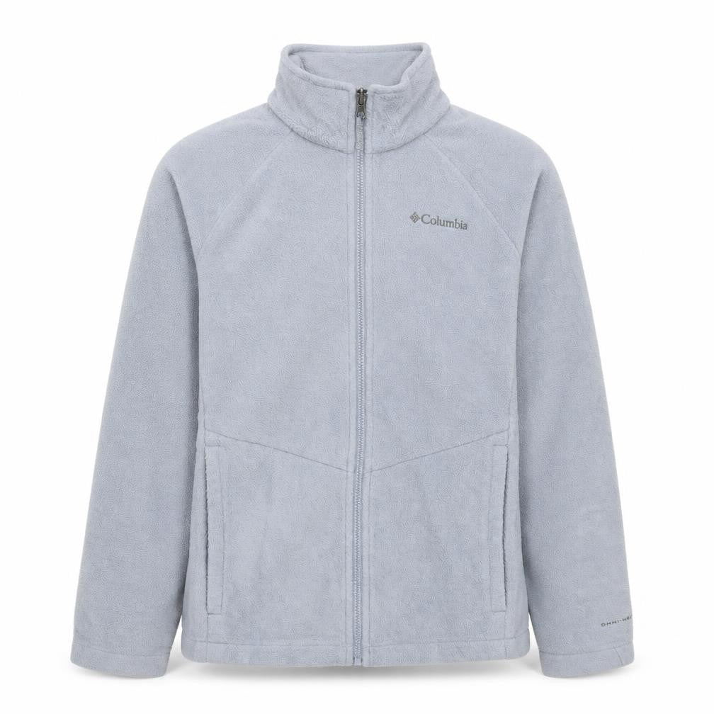 Front view of Columbia Men's Grey Fleece Full Zip Interchange Jacket L