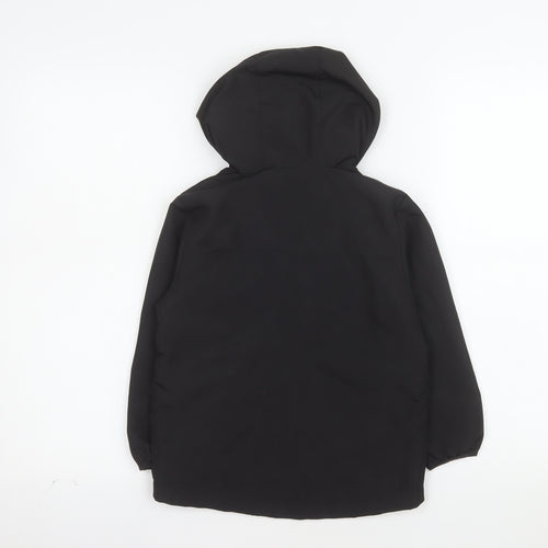 F&F Boys Black Hooded Soft Shell Jacket 4-5 Years Gaming Design