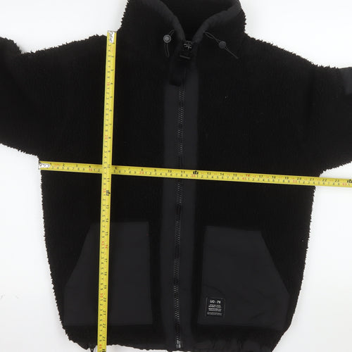 Urban Outfitters Men's Black Fleece Full Zip Jacket XS