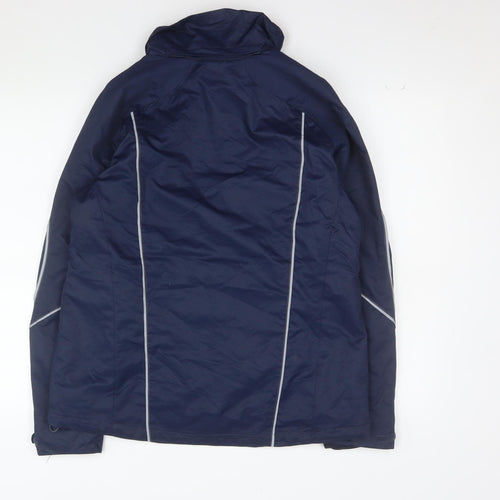 North End Womens Blue Waterproof Lined Jacket Size M