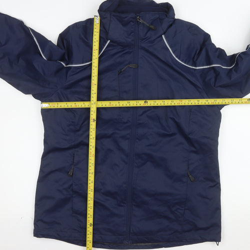 North End Womens Blue Waterproof Lined Jacket Size M