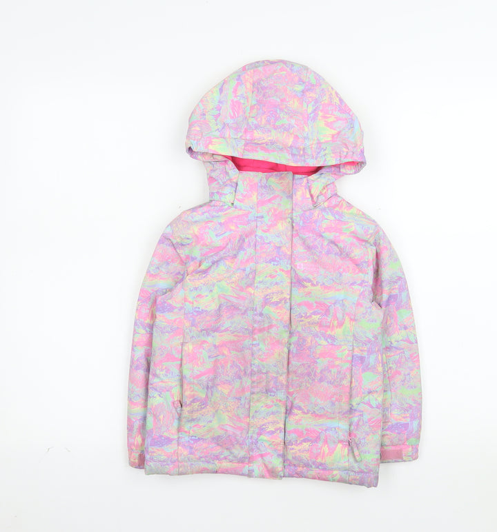 Mountain Warehouse Girls Multicoloured 3-4 Years Hooded Ski Jacket Winter Coat