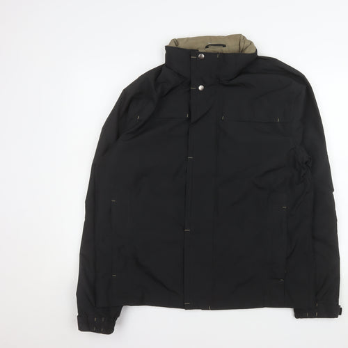 Midtown Men's Black Water Resistant Parka Jacket Size M
