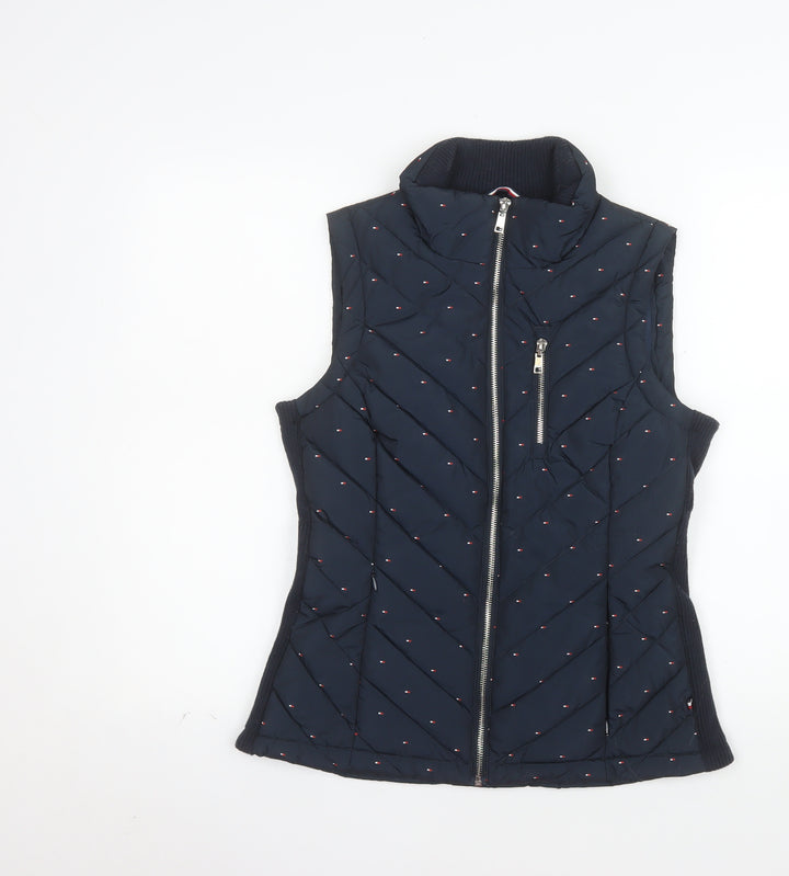 Tommy Hilfiger Women's Blue XS Puffer Quilted Waistcoat