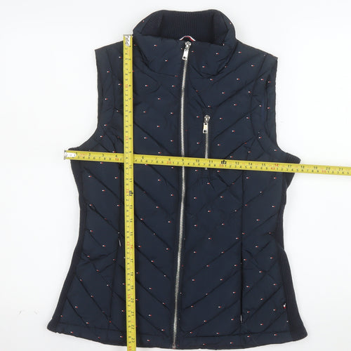 Tommy Hilfiger Women's Blue XS Puffer Quilted Waistcoat