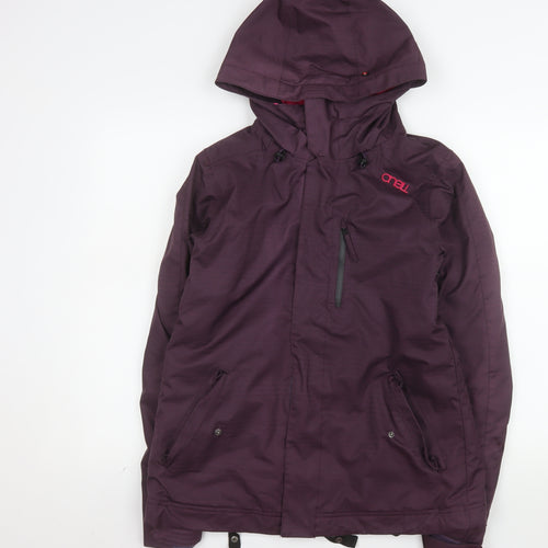 O'Neill Women's Purple Waterproof Ski Jacket M Hooded Outdoor Coat
