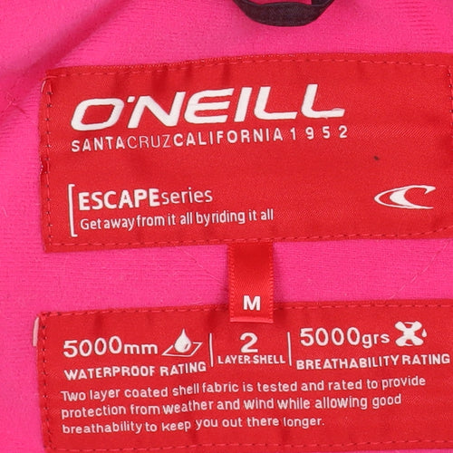 O'Neill Women's Purple Waterproof Ski Jacket M Hooded Outdoor Coat