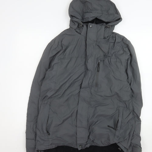Peter Storm Women’s Grey Waterproof Hooded Parka Jacket Size M
