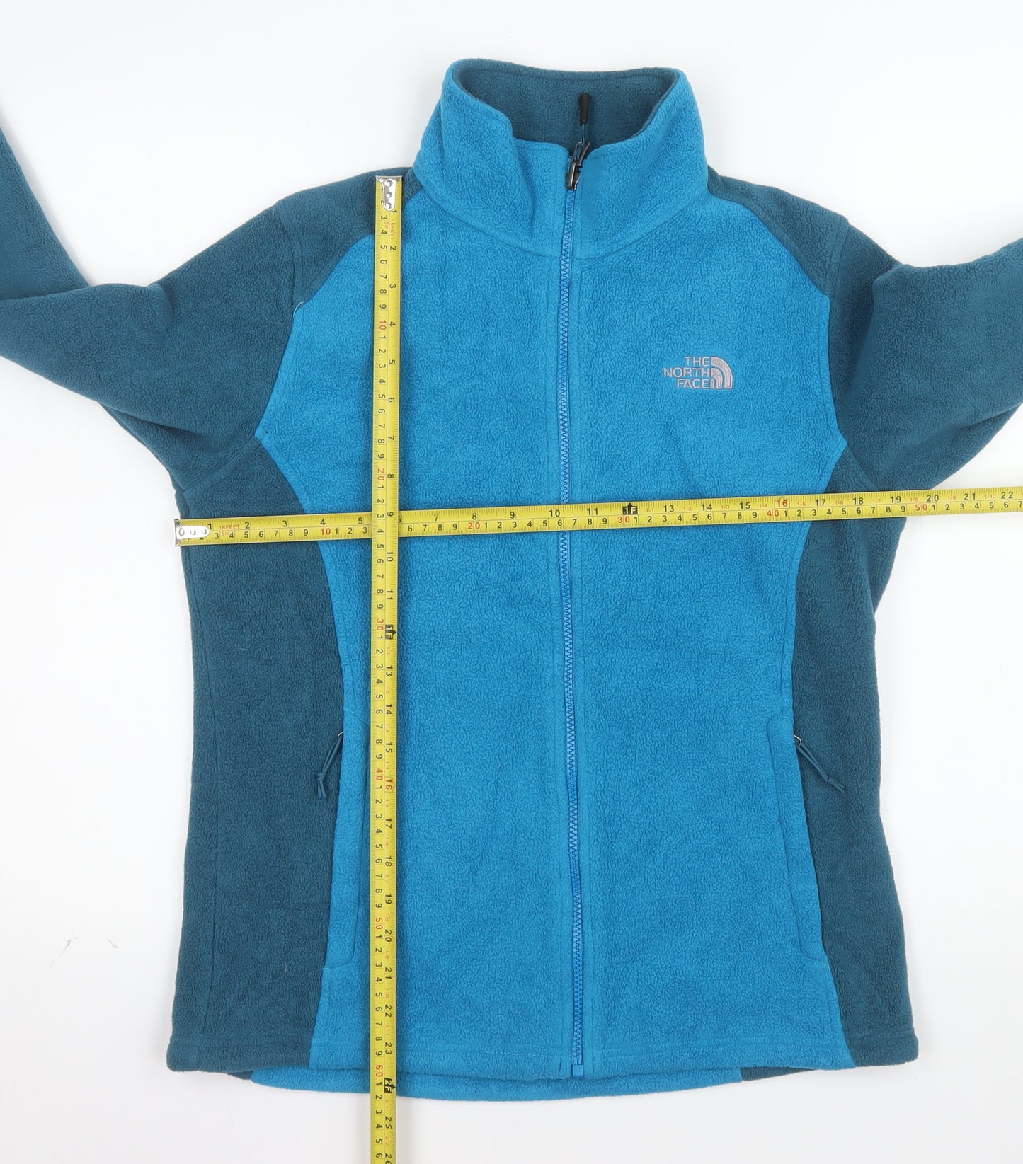 The North Face Women's Blue Fleece Full Zip Jacket Size M