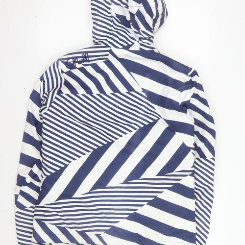 O'Neill Women's Blue Striped Waterproof Ski Jacket Size M