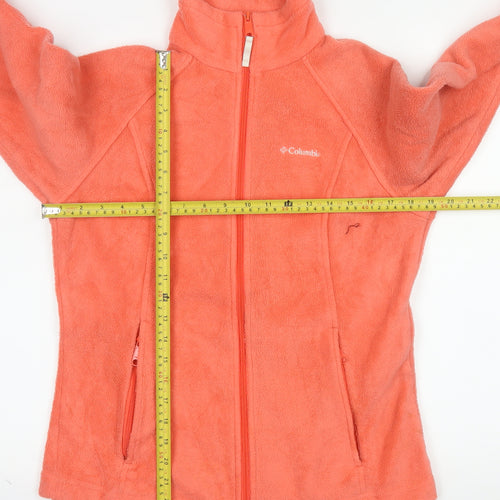 Columbia Women's Orange Fleece Full Zip Jacket Size M