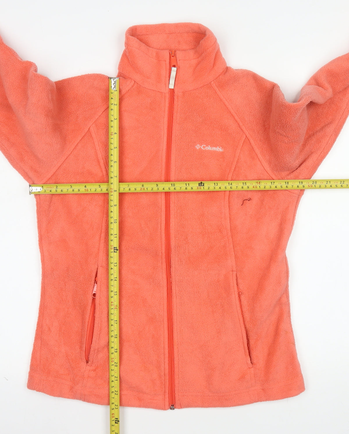 Columbia Women's Orange Fleece Full Zip Jacket Size M