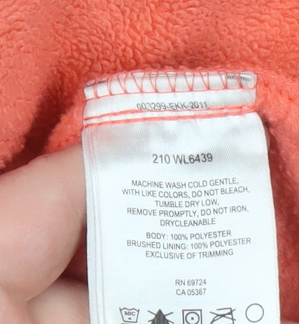 Columbia Women's Orange Fleece Full Zip Jacket Size M
