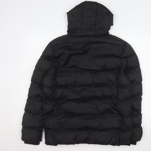 Vinson Polo Club Men's Black Hooded Puffer Jacket Size S