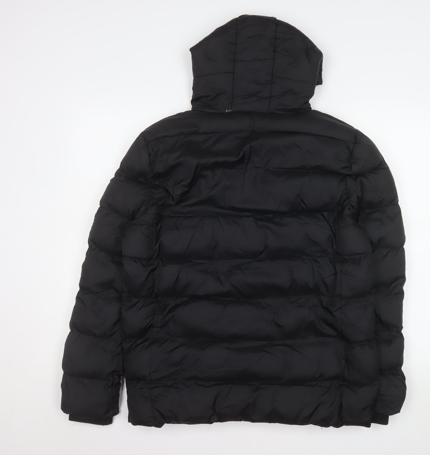 Vinson Polo Club Men's Black Hooded Puffer Jacket Size S