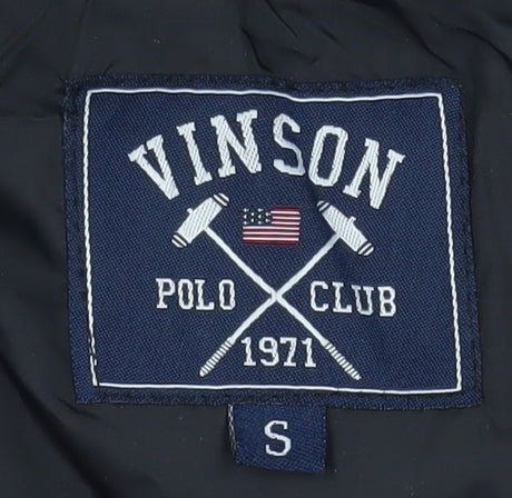 Vinson Polo Club Men's Black Hooded Puffer Jacket Size S
