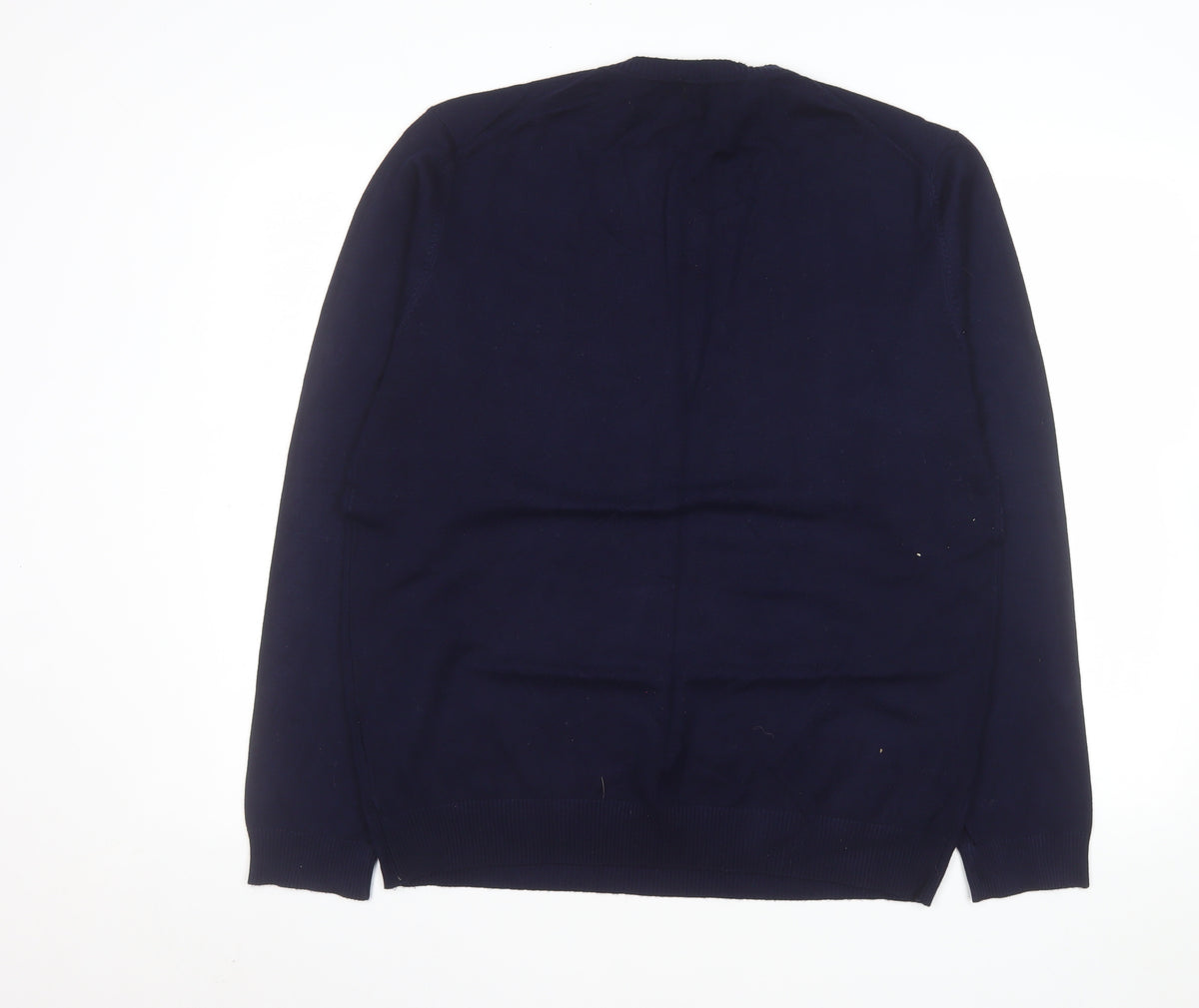 Brand and care label for Knithouse Men’s Blue 2XL V-Neck jumper
