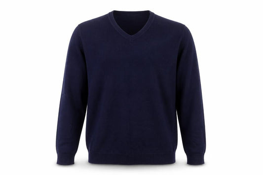 Knithouse Men’s Blue 2XL V-Neck Pullover Jumper