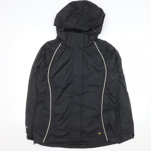 Wetskins Men's Black Waterproof Hooded Rain Jacket M