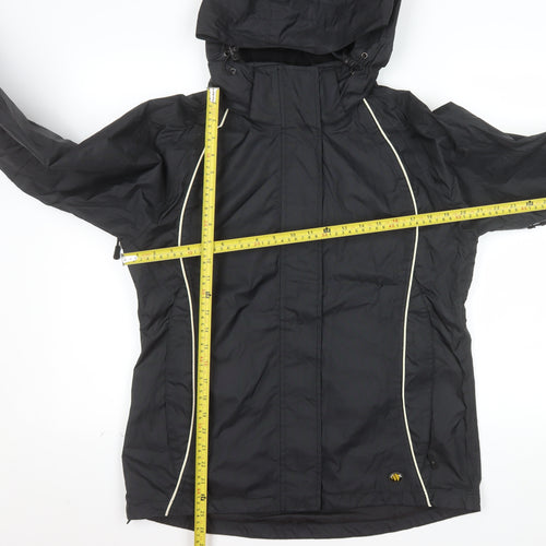 Wetskins Men's Black Waterproof Hooded Rain Jacket M