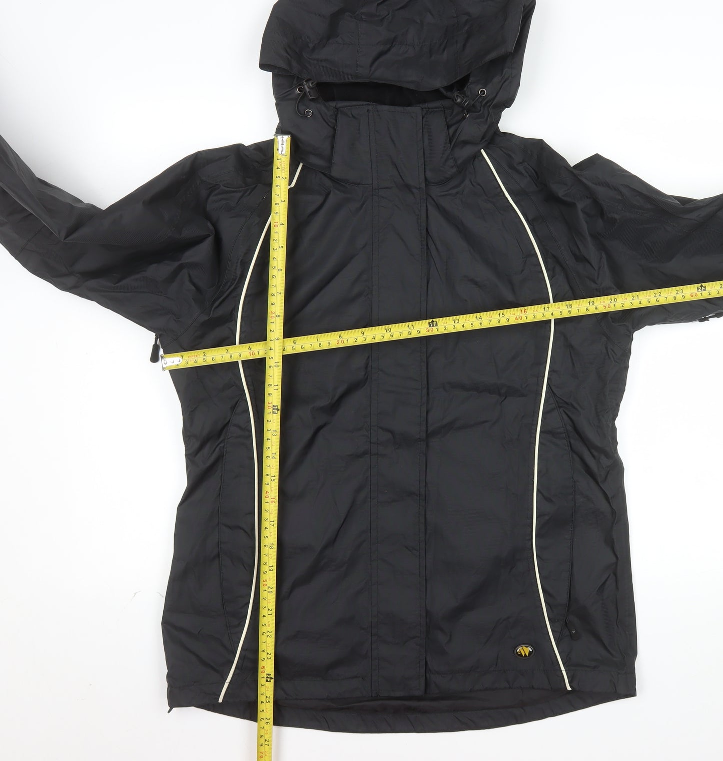 Wetskins Men's Black Waterproof Hooded Rain Jacket M