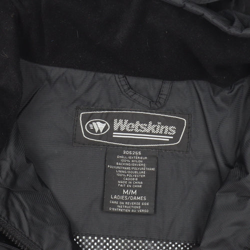 Wetskins Men's Black Waterproof Hooded Rain Jacket M