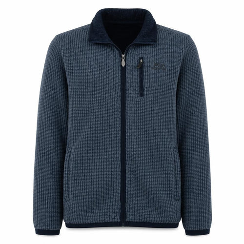 Weird Fish Men's Blue Full Zip Fleece Jacket Size S Outdoor Casual