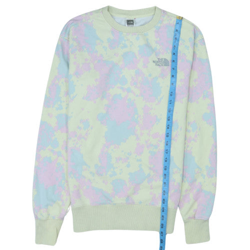 The North Face Unisex Pastel Tie Dye Sweatshirt Medium Cotton Blend