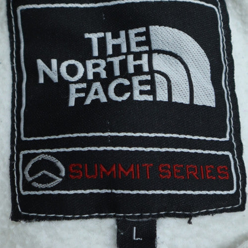 The North Face Womens White Fleece Basic Jacket L Full Zip Summit Series