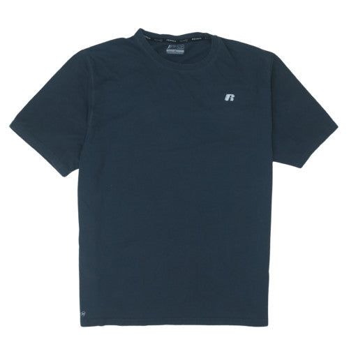 Russell Men's Navy Blue XL Crew Neck Cotton Blend T-Shirt