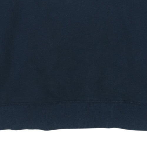 Diesel Mens Blue Crew Neck Sweatshirt L Graphic Cotton Blend
