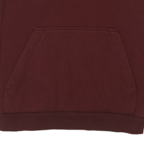 Nike Men's Brown Pullover Hoodie M Fleece Logo Sweatshirt