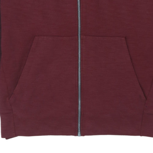 Nike Men's Red Full Zip Hoodie Size L Regular Fit Sportswear