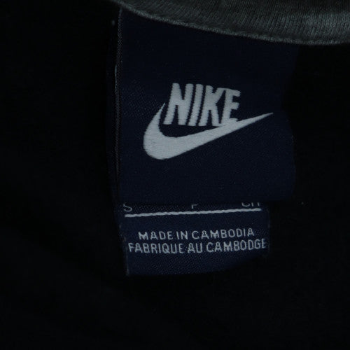 Nike Men's Black Grey Pullover Sweatshirt Size S Logo Graphic