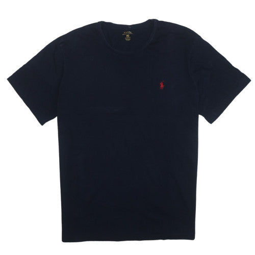 Ralph Lauren Men's Blue 2XL Custom Fit Cotton Crew Neck T-Shirt