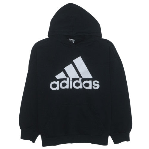 Adidas Women's Black XL Pullover Hoodie with Logo Print
