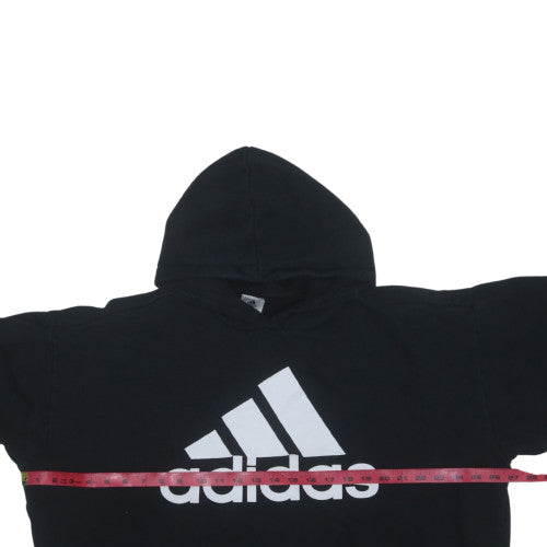 Adidas Women's Black XL Pullover Hoodie with Logo Print
