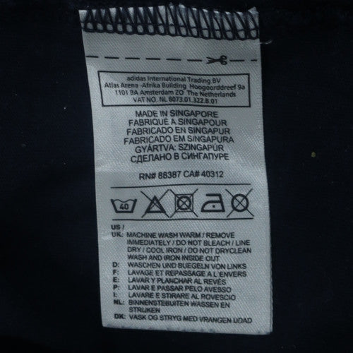 Adidas Mens Black Short Sleeve Crew Neck Cotton Sports T-Shirt L