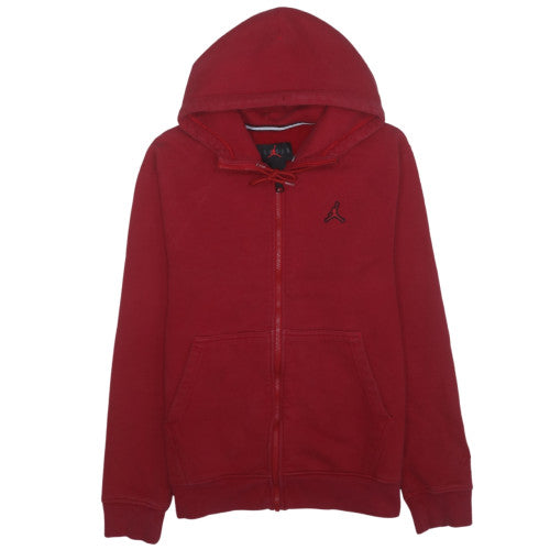 Jordan Men's Red Full Zip Hoodie Size S Sports Fleece